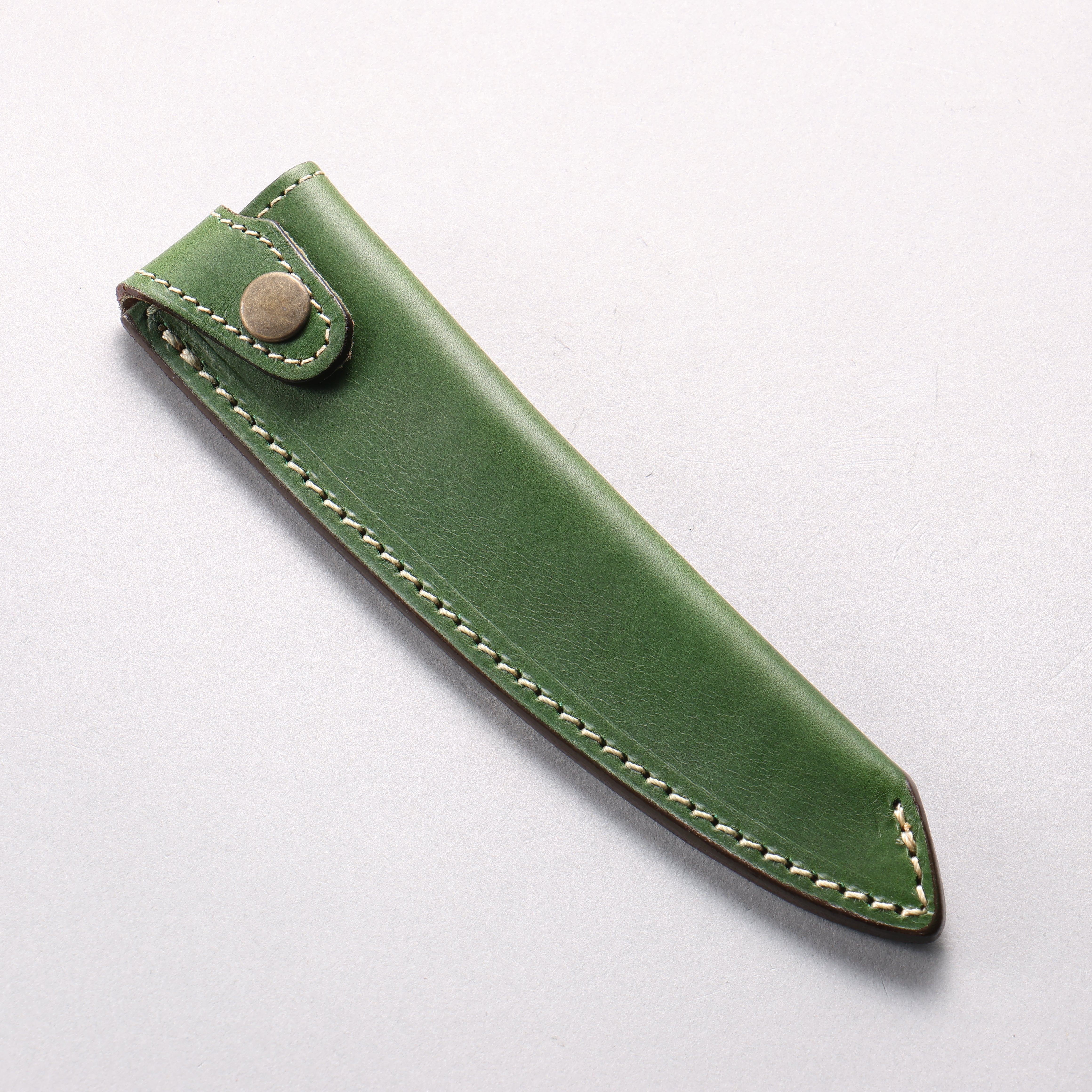 Buttero Green Sheath for 150mm Petty-Utility Leather Sheath - Seisuke Knife