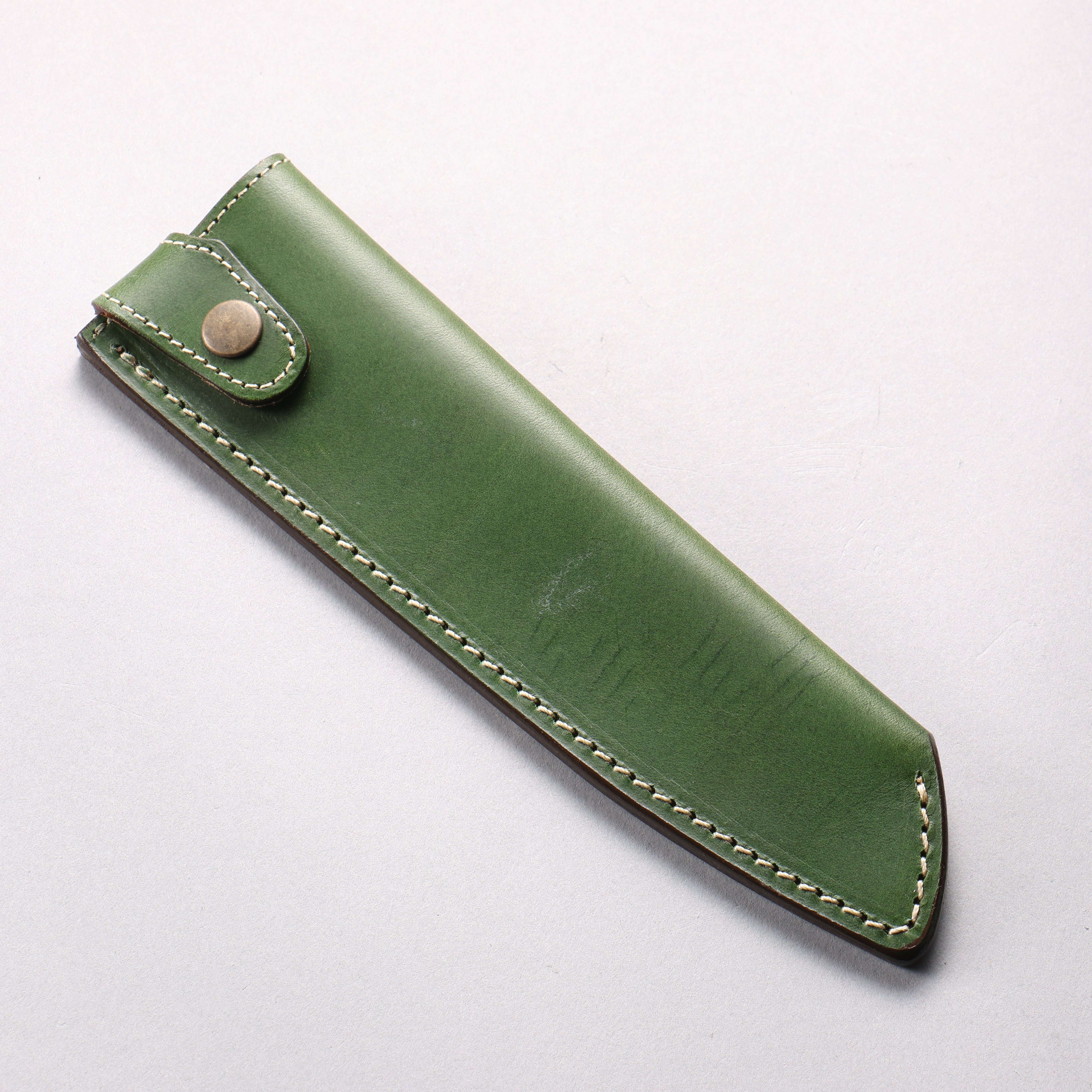 Buttero Green Sheath for 180mm Santoku Leather Sheath - Seisuke Knife