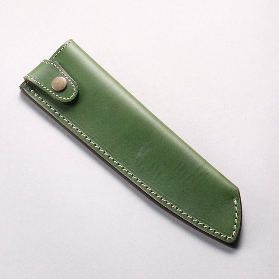 Buttero Green Sheath for 180mm Santoku Leather Sheath - Seisuke Knife