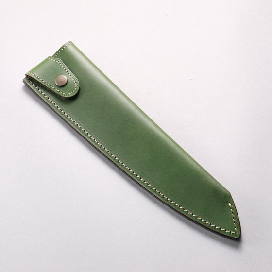 Buttero Green Sheath for 240mm Gyuto Leather Sheath - Seisuke Knife