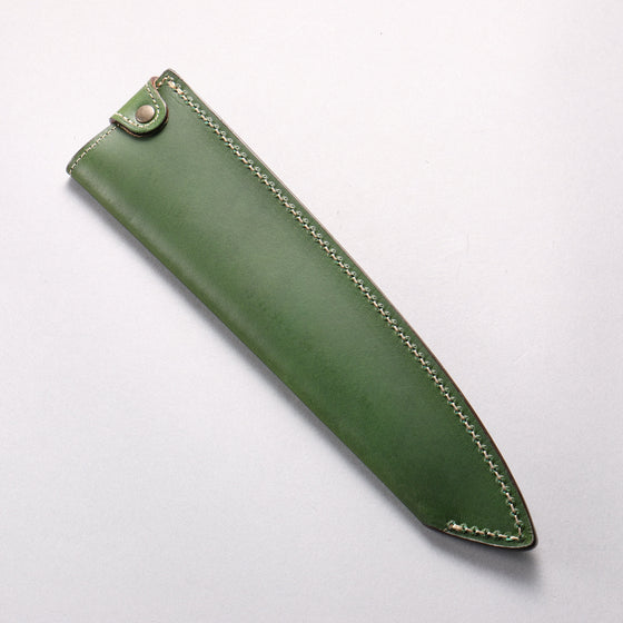 Buttero Green Sheath for 240mm Gyuto Leather Sheath - Seisuke Knife