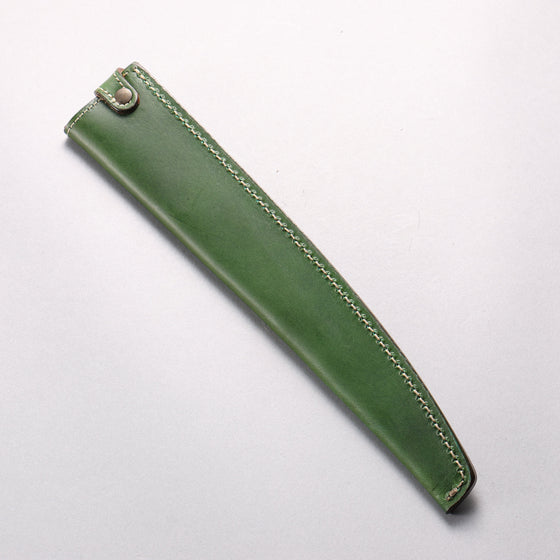 Buttero Green Sheath for 240mm Sujihiki Leather Sheath - Seisuke Knife