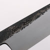 Hado Sumi White Steel No.2 Black Finished Small Bunka 135mm Oak Handle - Seisuke Knife - Slide 3