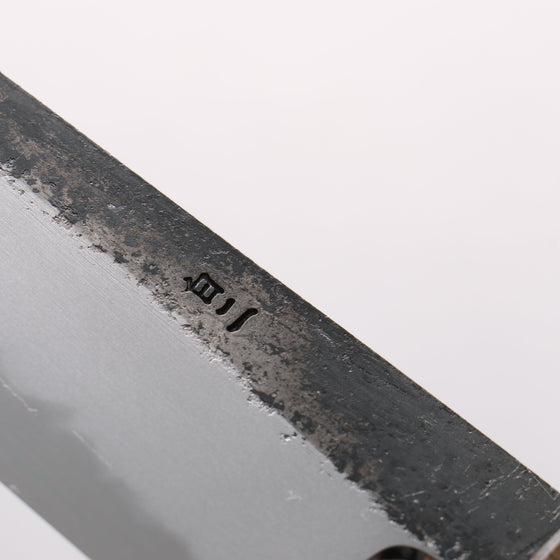 Hado Sumi White Steel No.2 Black Finished Small Bunka 135mm Oak Handle - Seisuke Knife