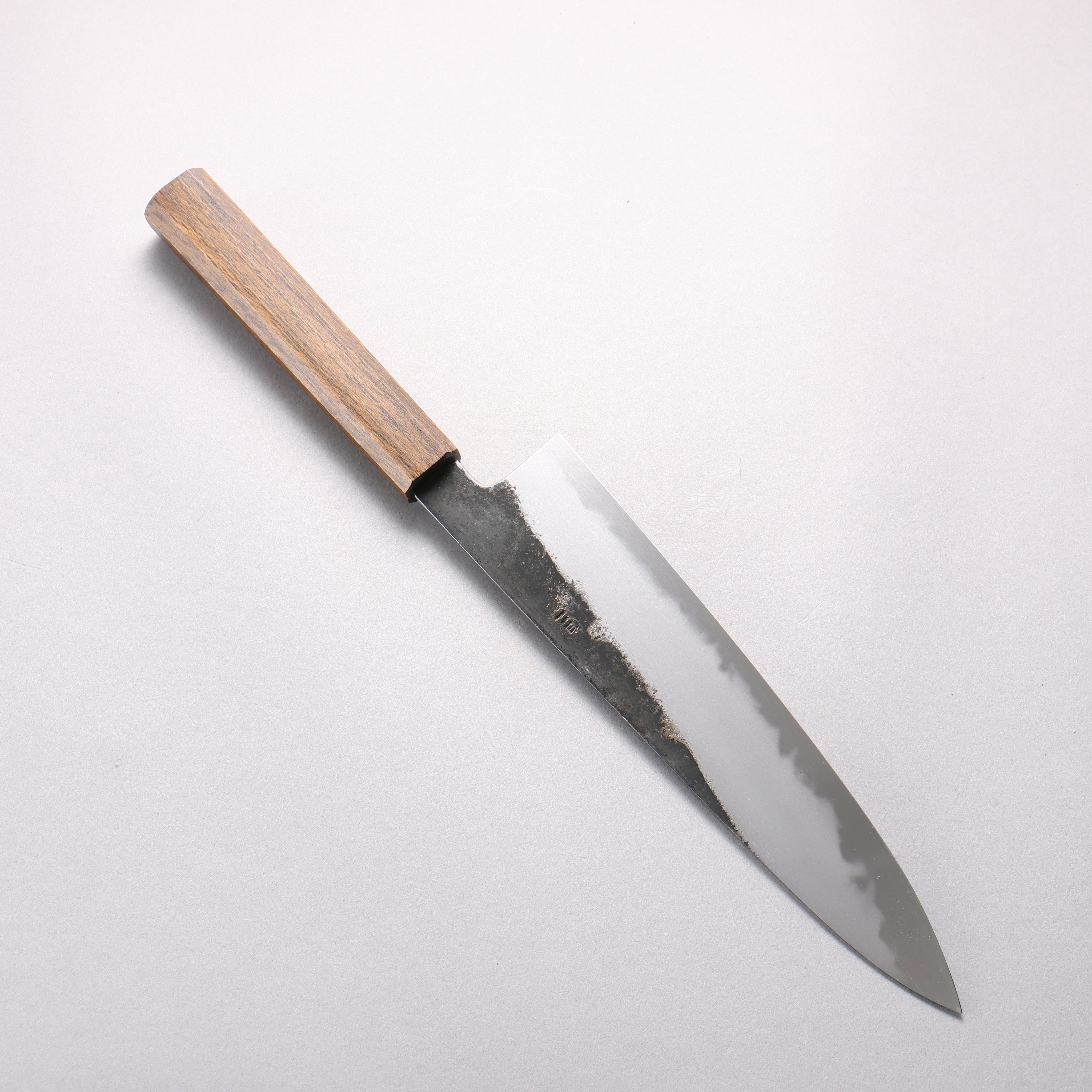 Hado Sumi White Steel No.2 Kurouchi Gyuto 240mm Oak Handle - Seisuke Knife