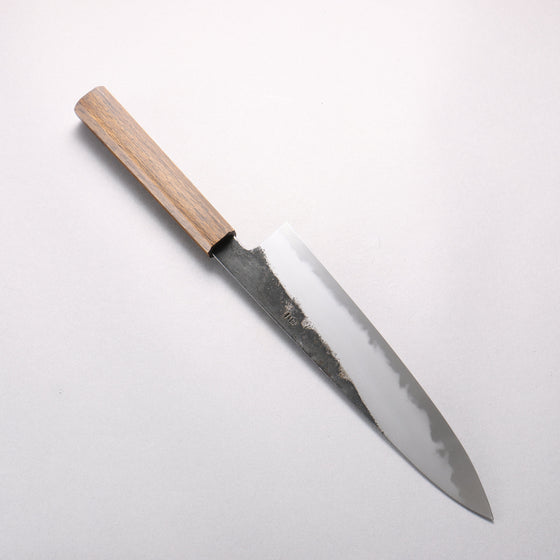Hado Sumi White Steel No.2 Black Finished Gyuto 240mm Oak Handle - Seisuke Knife