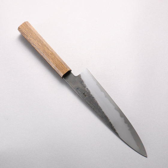 Hado Sumi White Steel No.2 Black Finished Gyuto 210mm Oak Handle - Seisuke Knife