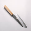 Hado Sumi White Steel No.2 Black Finished Bunka 180mm Oak Handle - Seisuke Knife - Slide 2