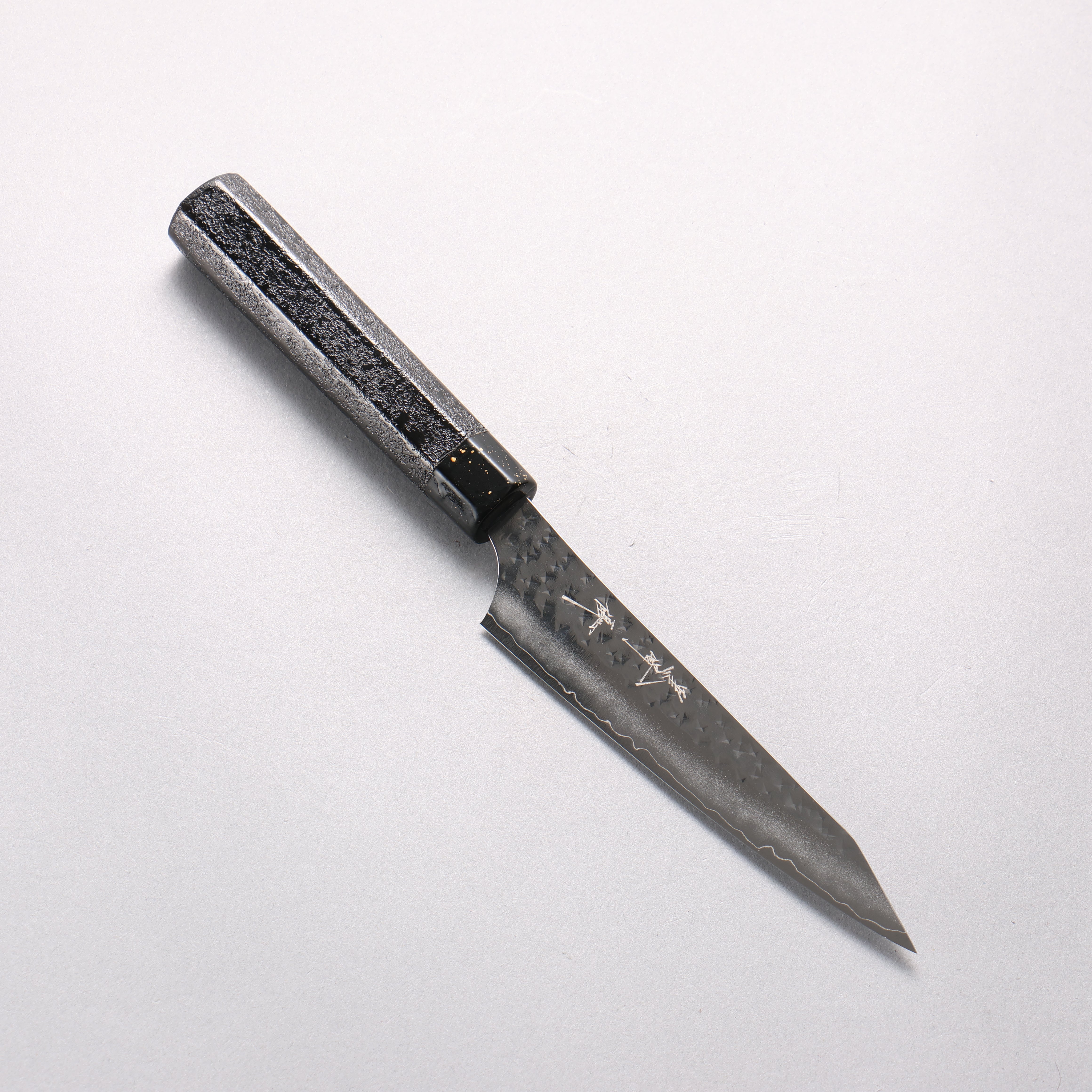 【yoko】シナイ Yu Kurosaki Senko Ei SG2 Hammered Petty-Utility 130mm Black Lacquered