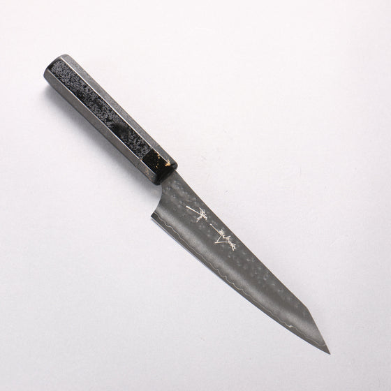 Yu Kurosaki Senko Ei SG2 Hammered Petty-Utility 150mm Black Lacquered Handle - Seisuke Knife