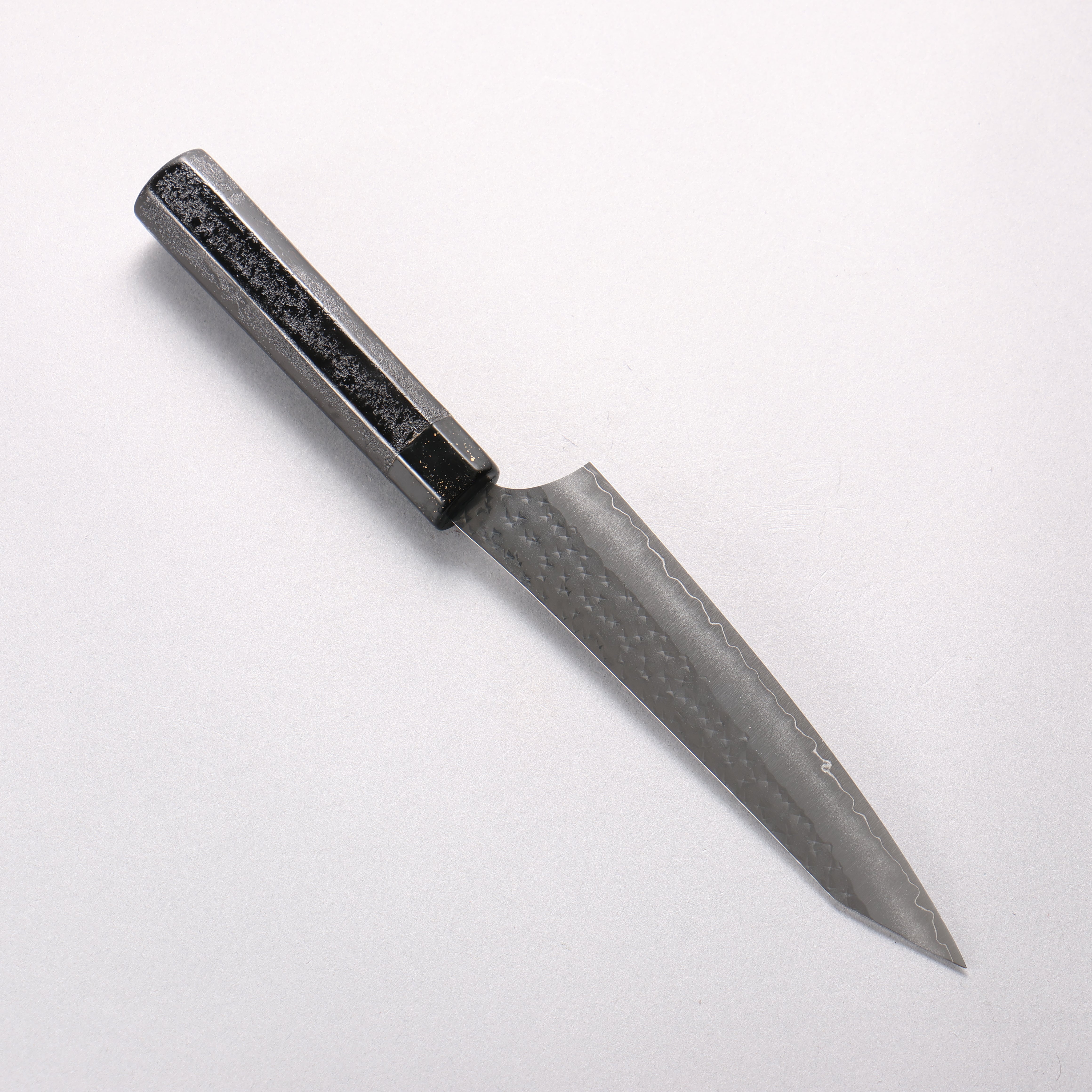 Yu Kurosaki Senko Ei SG2 Hammered Petty-Utility 150mm Black Lacquered Handle - Seisuke Knife