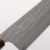 Yu Kurosaki Senko Ryu SG2 Hammered Small Santoku 150mm Green Lacquered (ferrule: Gold color) Handle - Seisuke Knife - Slide 3