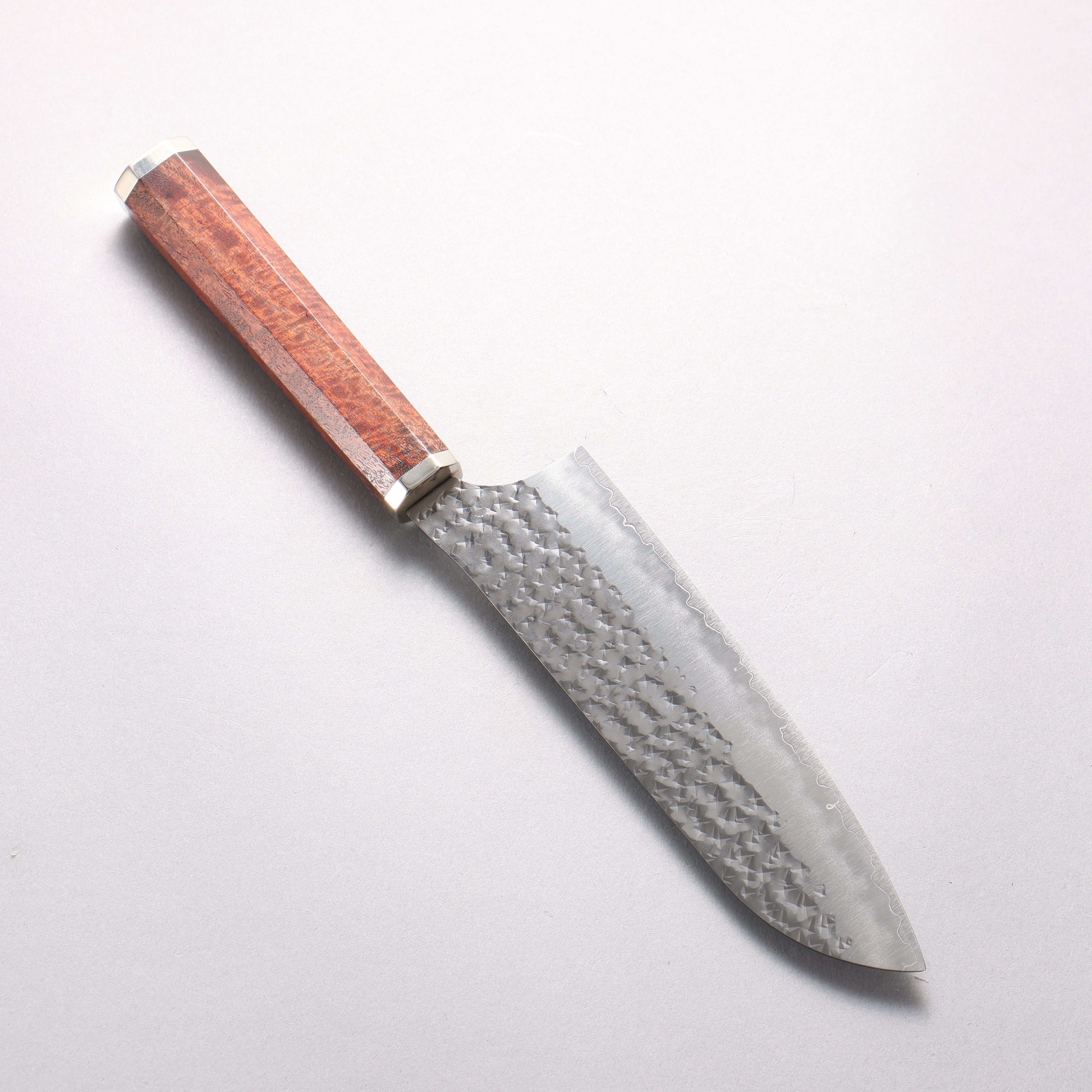 Yu Kurosaki Senko Ryu SG2 Hammered Santoku 170mm Bloodwood & Steel Caps Handle - Seisuke Knife