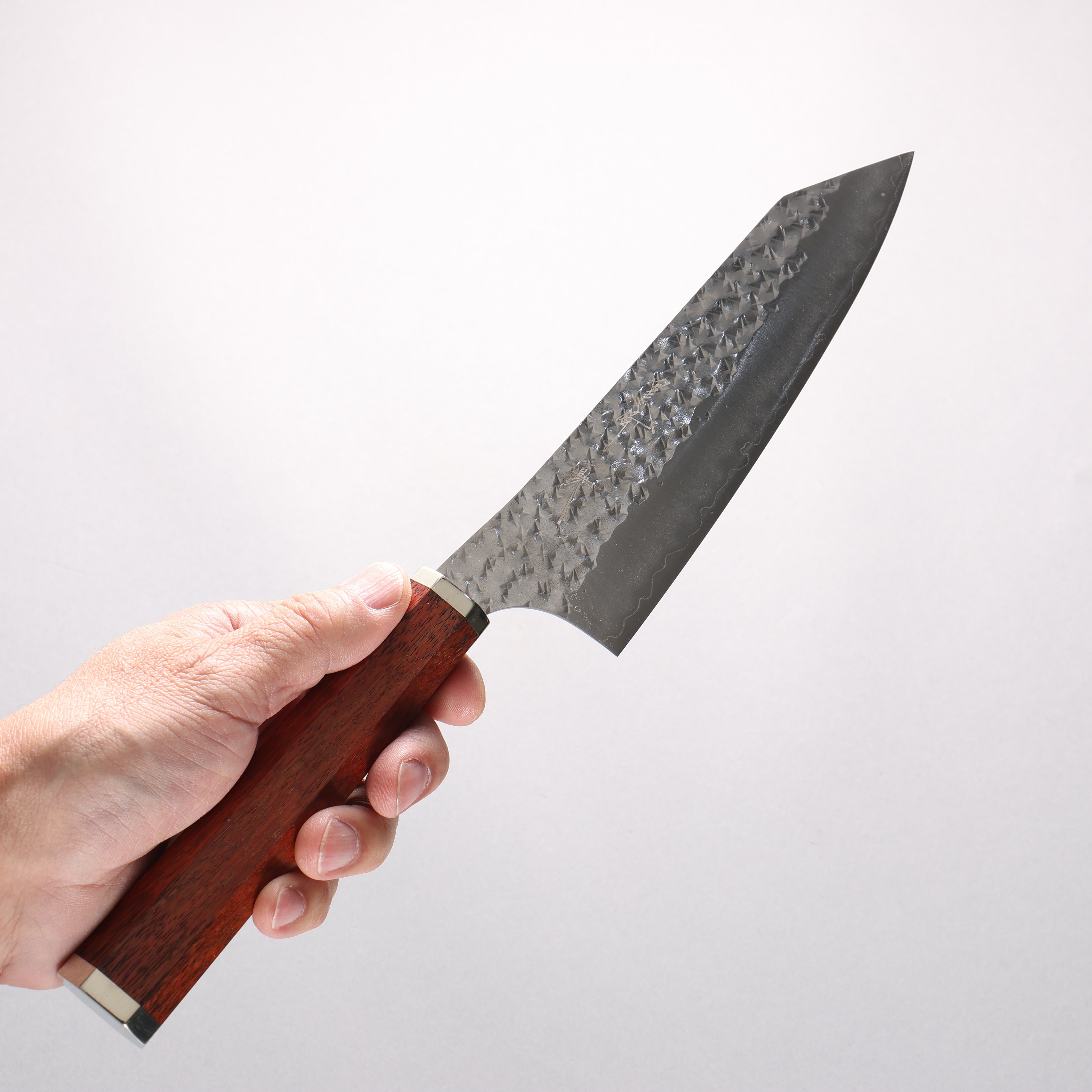 Yu Kurosaki Senko Ei SG2 Hammered Bunka 170mm Bloodwood & Steel Caps Handle - Seisuke Knife