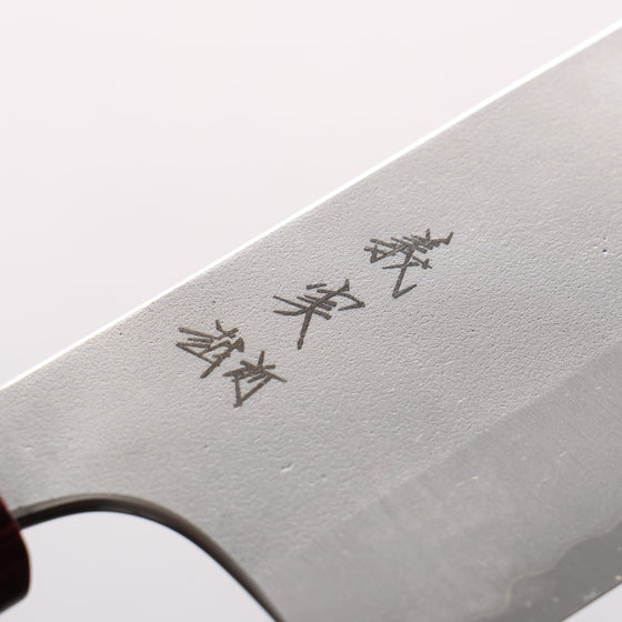 Yoshimi Kato White Steel Nashiji Nakiri 165mm Rosewood (ferrule: Red Pakka wood) Handle