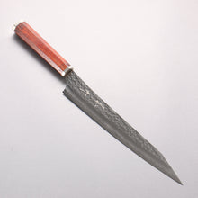  Yu Kurosaki Senko Ei Ai Tenmoku SG2 Hammered Sujihiki 240mm Bloodwood (Steel end caps) Handle