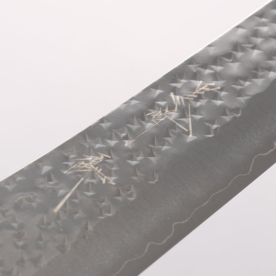 Yu Kurosaki Senko Ei Ai Tenmoku SG2 Hammered Sujihiki 240mm Bloodwood (Steel end caps) Handle