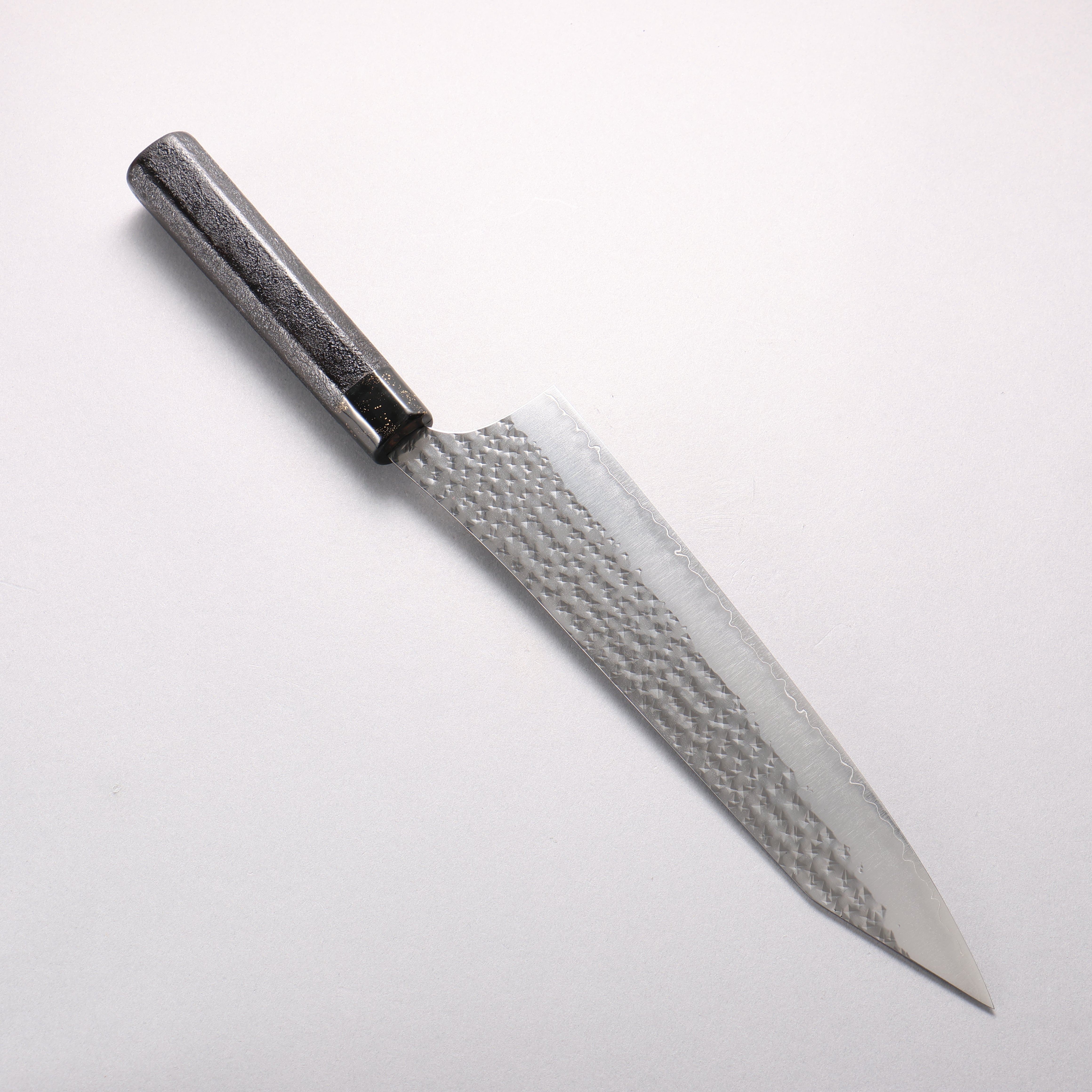 Yu Kurosaki Senko Ei SG2 Hammered Gyuto 240mm Black Lacquered Handle - Seisuke Knife