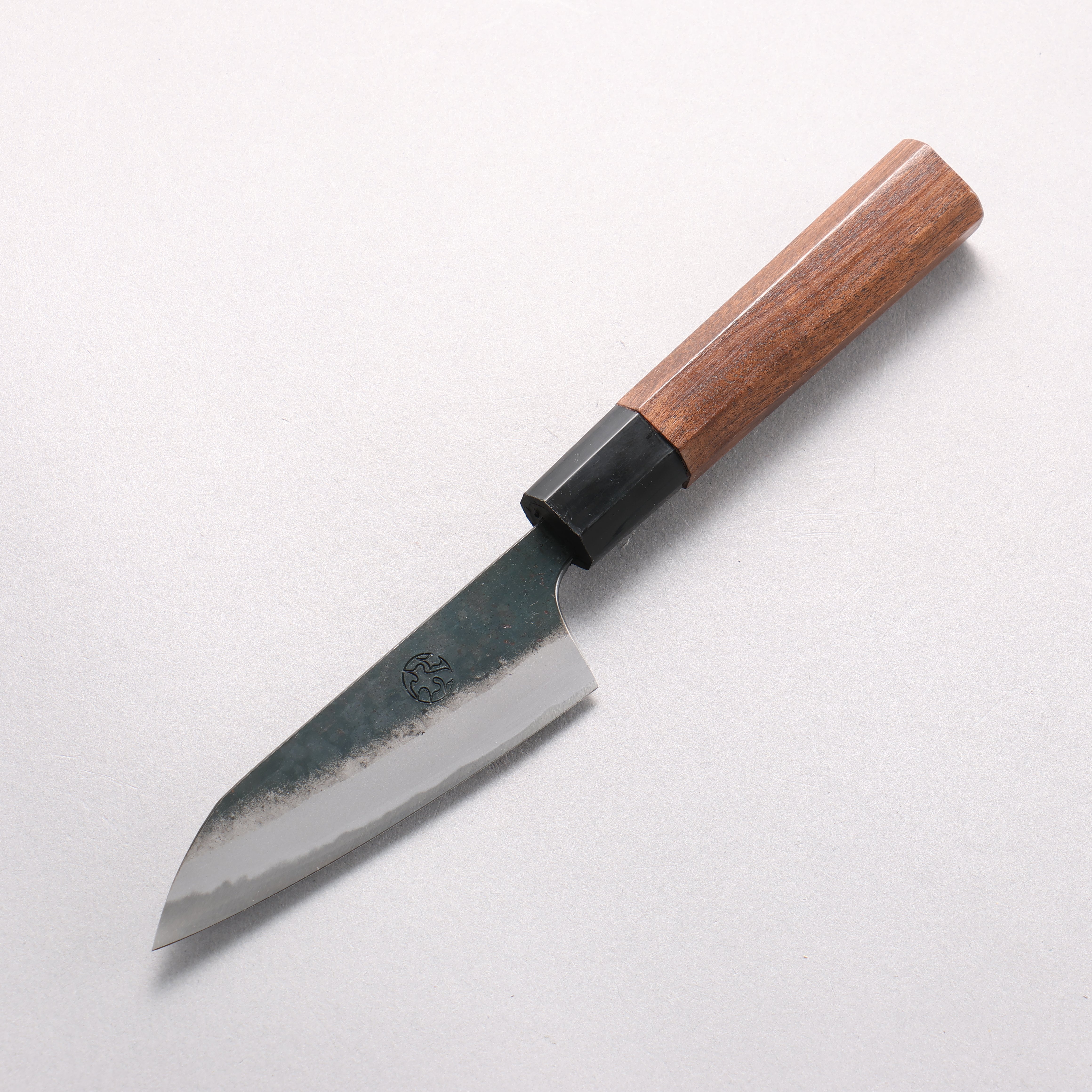 Daisuke Nishida Koharu White Steel No.1 Kurochi Petty-Utility 100mm Walnut Handle - Seisuke Knife