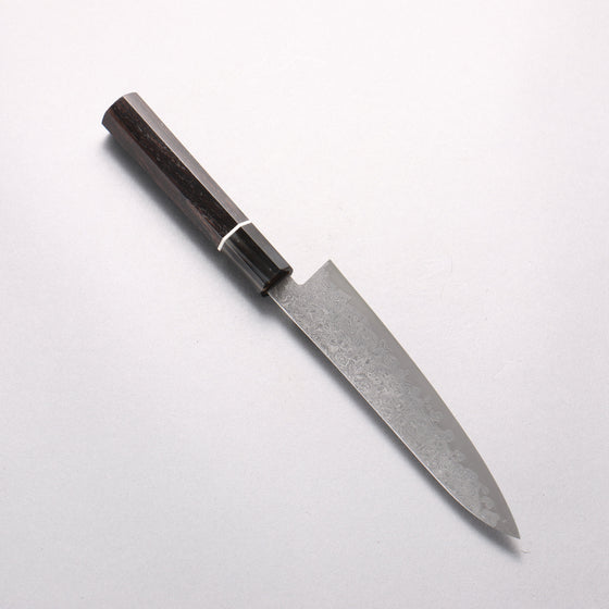 Shigeki Tanaka VG10 Damascus Petty-Utility 150mm Ebony Wood (ferrule: Black Water Buffalo Horn) Handle