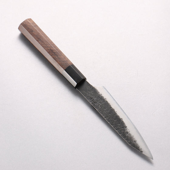 Shigeki Tanaka TEKKA Blue Steel No.2 Kurouchi Hammered(square) Kiritsuke Petty-Utility 120mm Walnut Handle