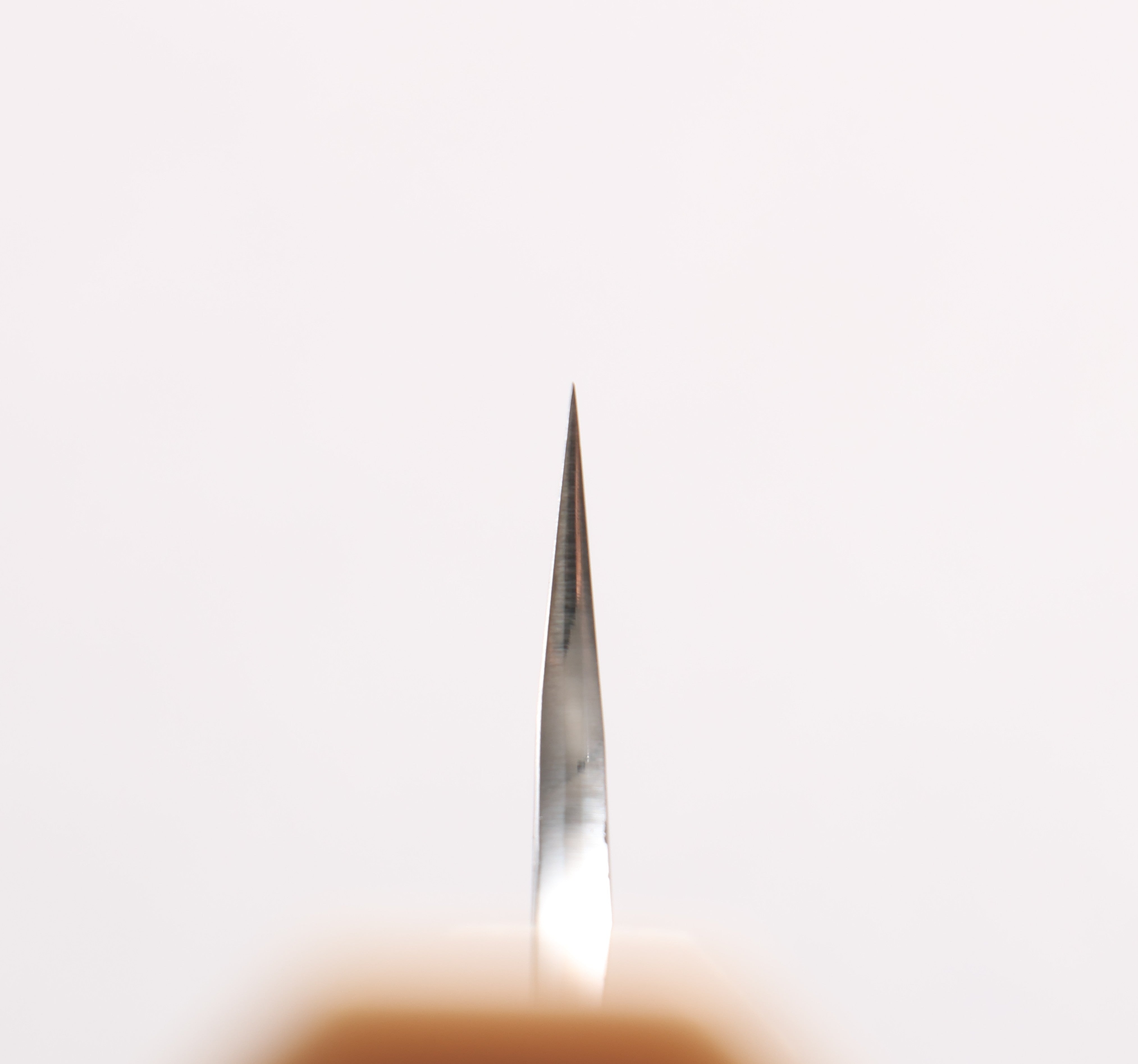 Yu Kurosaki Fujin SG2 Hammered Sujihiki 240mm Chinese Quince Burl & White End Caps Handle - Seisuke Knife