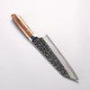 Takeshi Saji SRS13 Hammered Damascus Cross Bunka 180mm Ironwood Handle - Slide 2