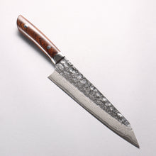  Takeshi Saji SRS13 Hammered Damascus Cross Kiritsuke Gyuto 210mm Ironwood Handle