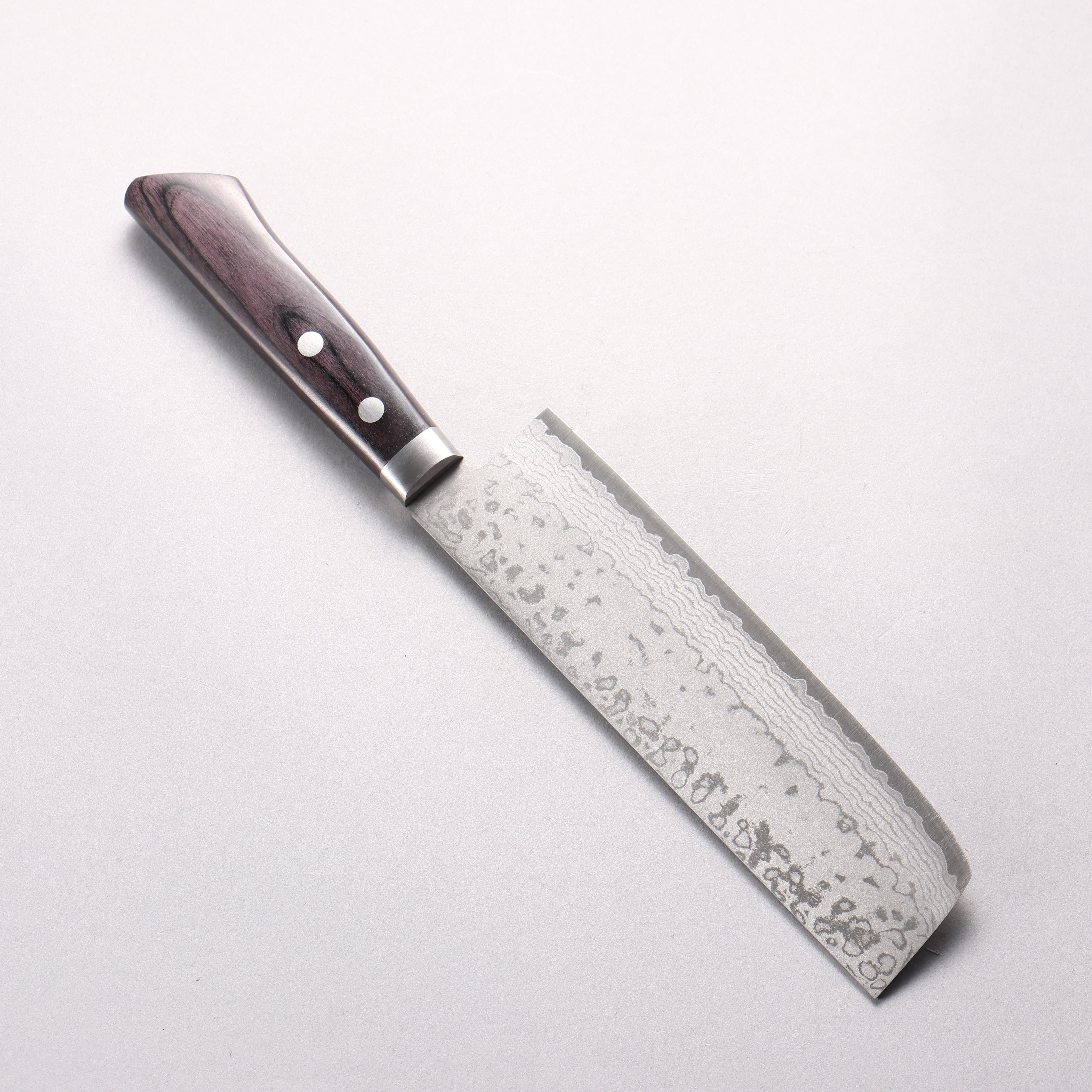 Kunihira Sairyu VG10 Damascus Usuba 165mm Black Pakkawood Handle - Seisuke Knife