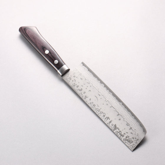 Kunihira Sairyu VG10 Damascus Usuba 165mm Black Pakka wood Handle