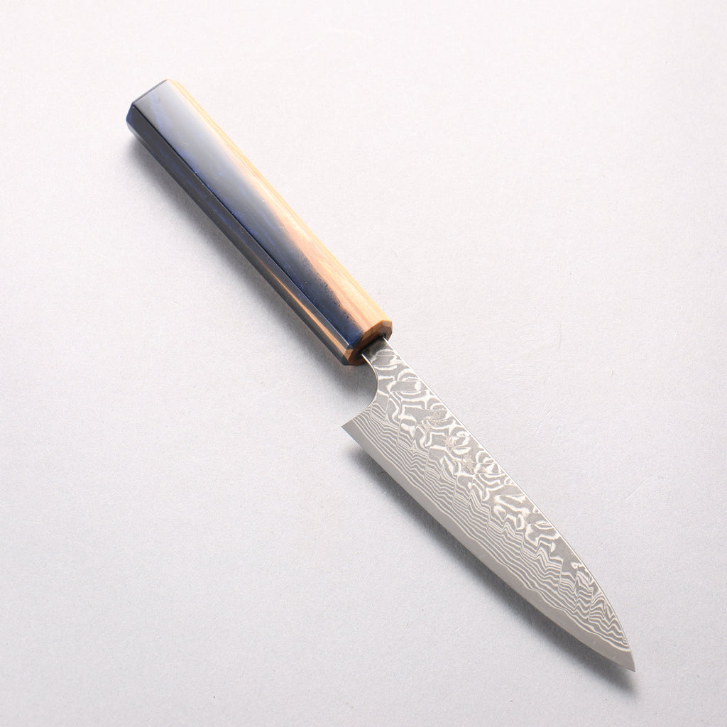 Yoshimi Kato SG2 Black Damascus Petty-Utility 120mm Olive Tree and Blu