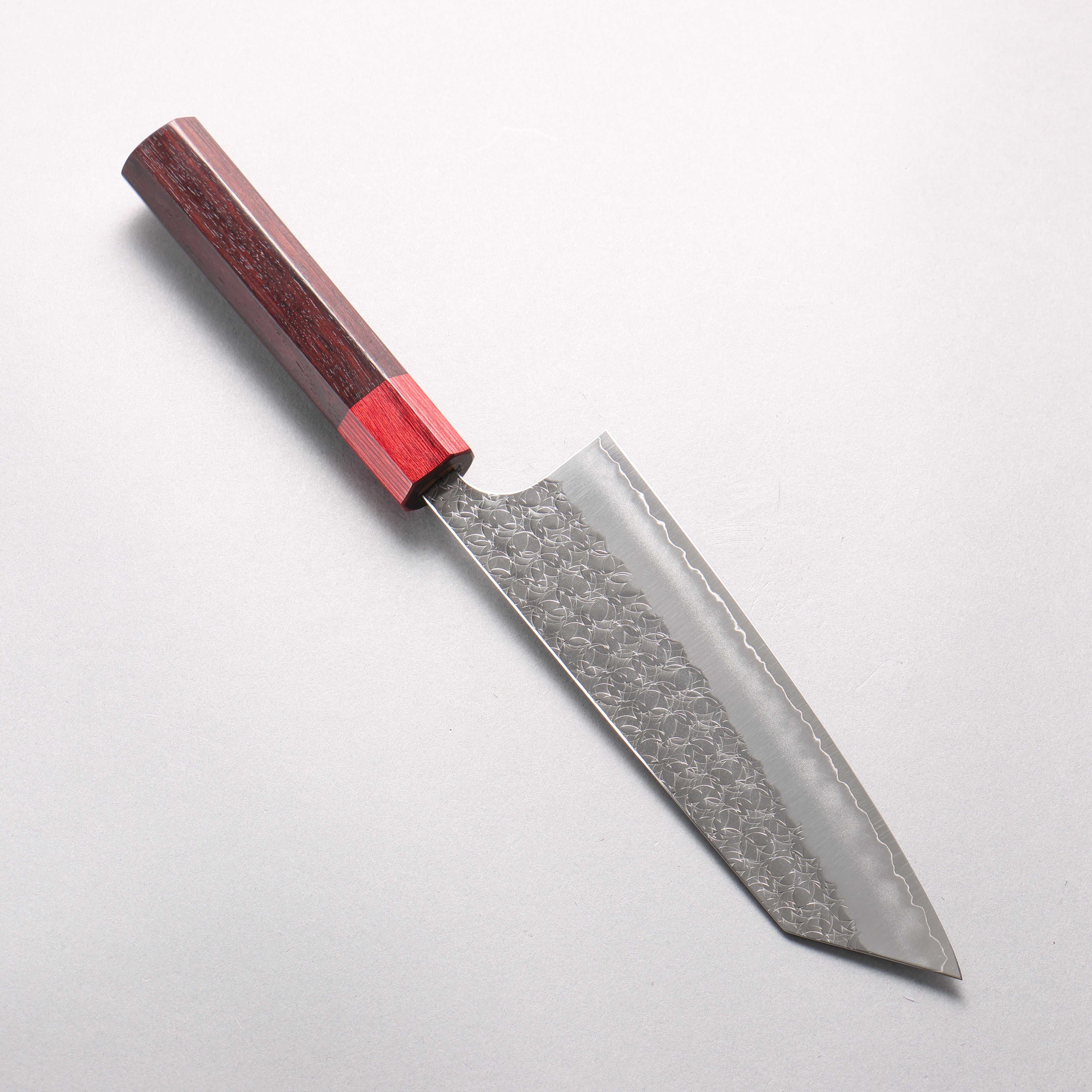 Yoshimi Kato Minamo SG2 Hammered Bunka 170mm Rosewood (ferrule: Red Pakka wood) Handle - Seisuke Knife