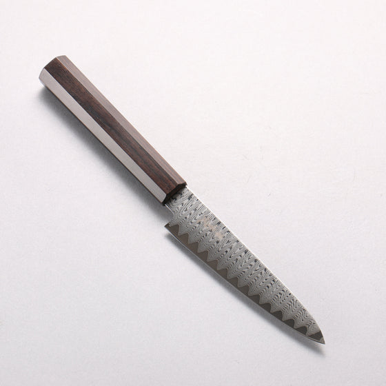 Kanjyo VG10 Damascus Ladder Pattern Petty-Utility 120mm Ebony Wood Handle