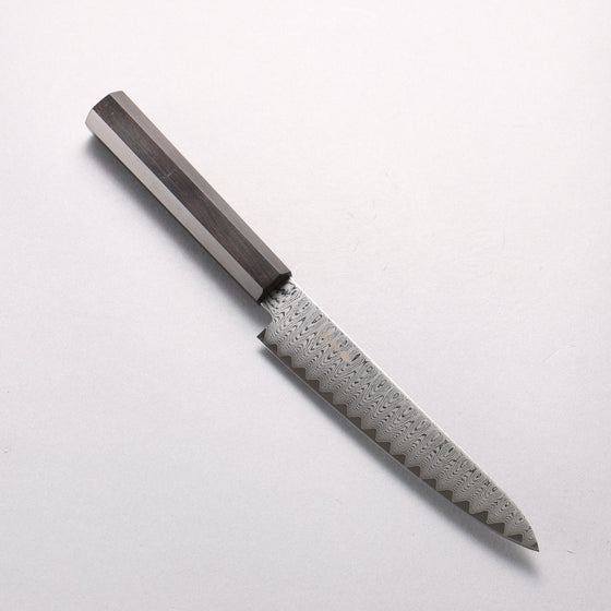 Kanjyo VG10 Damascus Ladder Pattern Petty-Utility 150mm Ebony Wood Handle