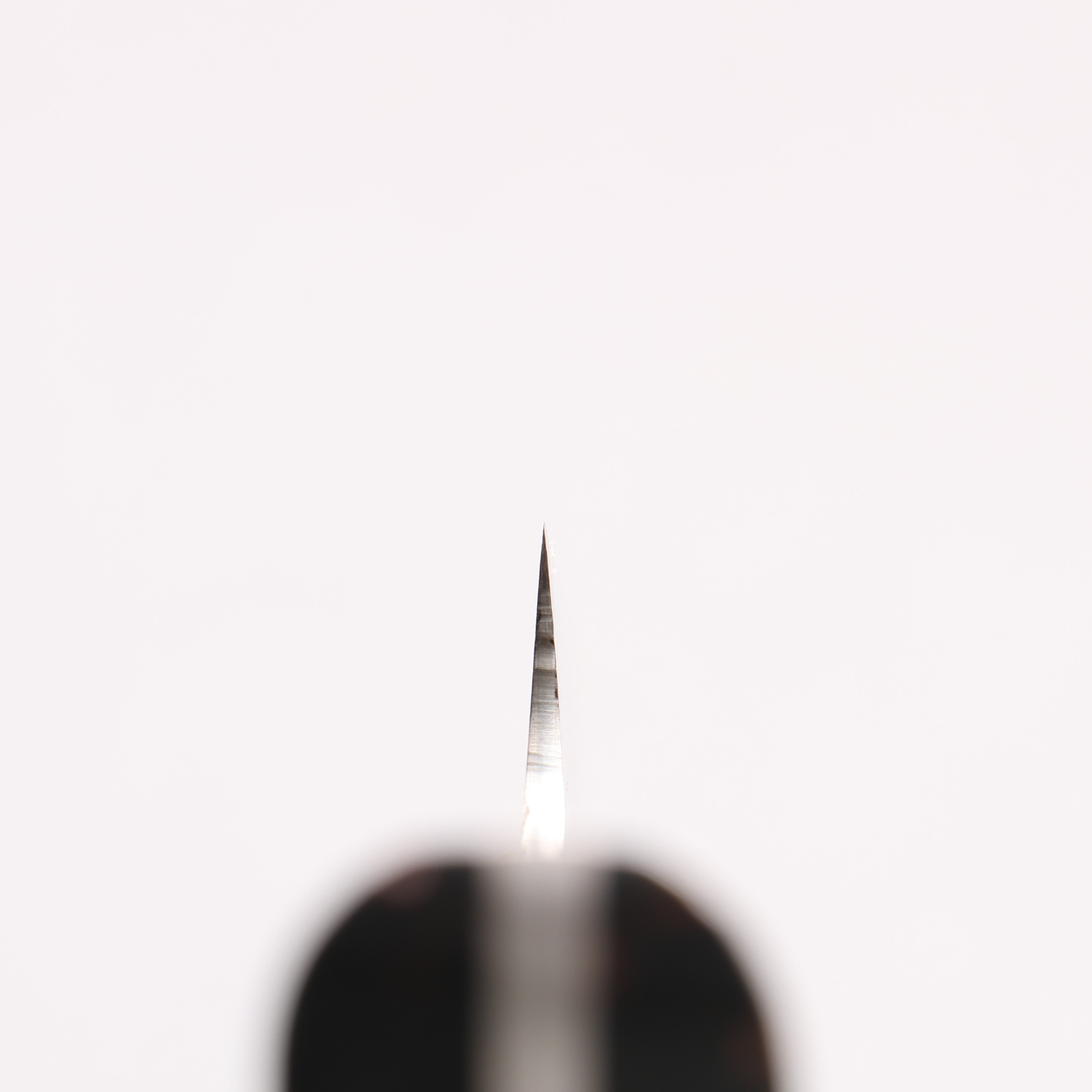 Takeshi Saji Blue Steel No.2 Colored Damascus Petty-Utility 90mm Black & Brown Corian Handle - Seisuke Knife