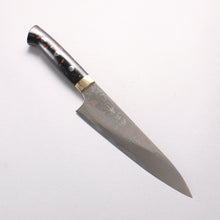 Takeshi Saji Blue Steel No.2 Colored Damascus Gyuto 180mm Black/Brown Corian Handle