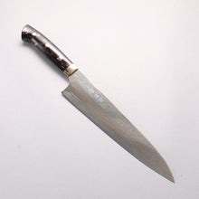  Takeshi Saji Blue Steel No.2 Colored Damascus Gyuto 240mm Black/Brown Corian Handle