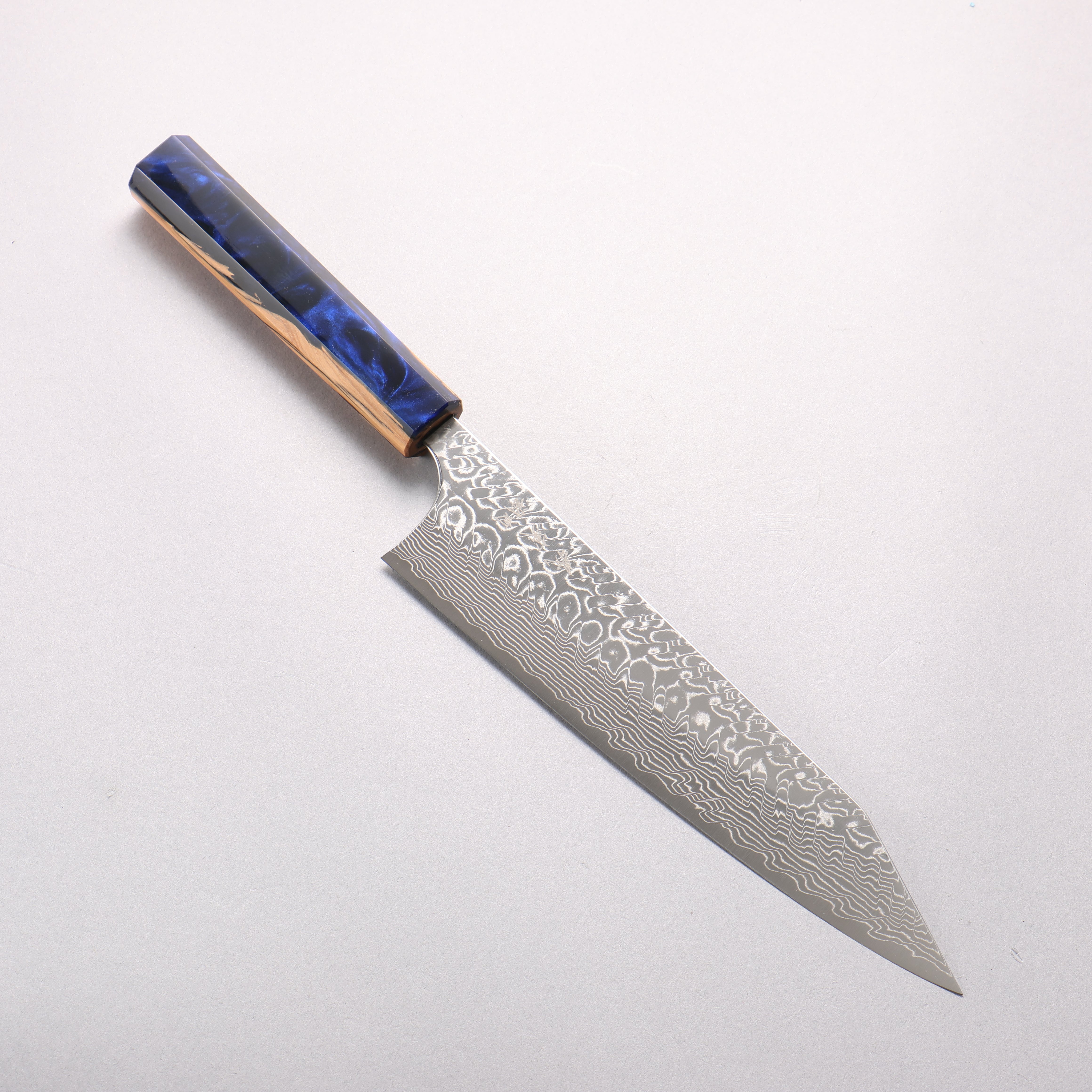 Yoshimi Kato SG2 Damascus Migaki Finished Kiritsuke Gyuto 210mm Olive