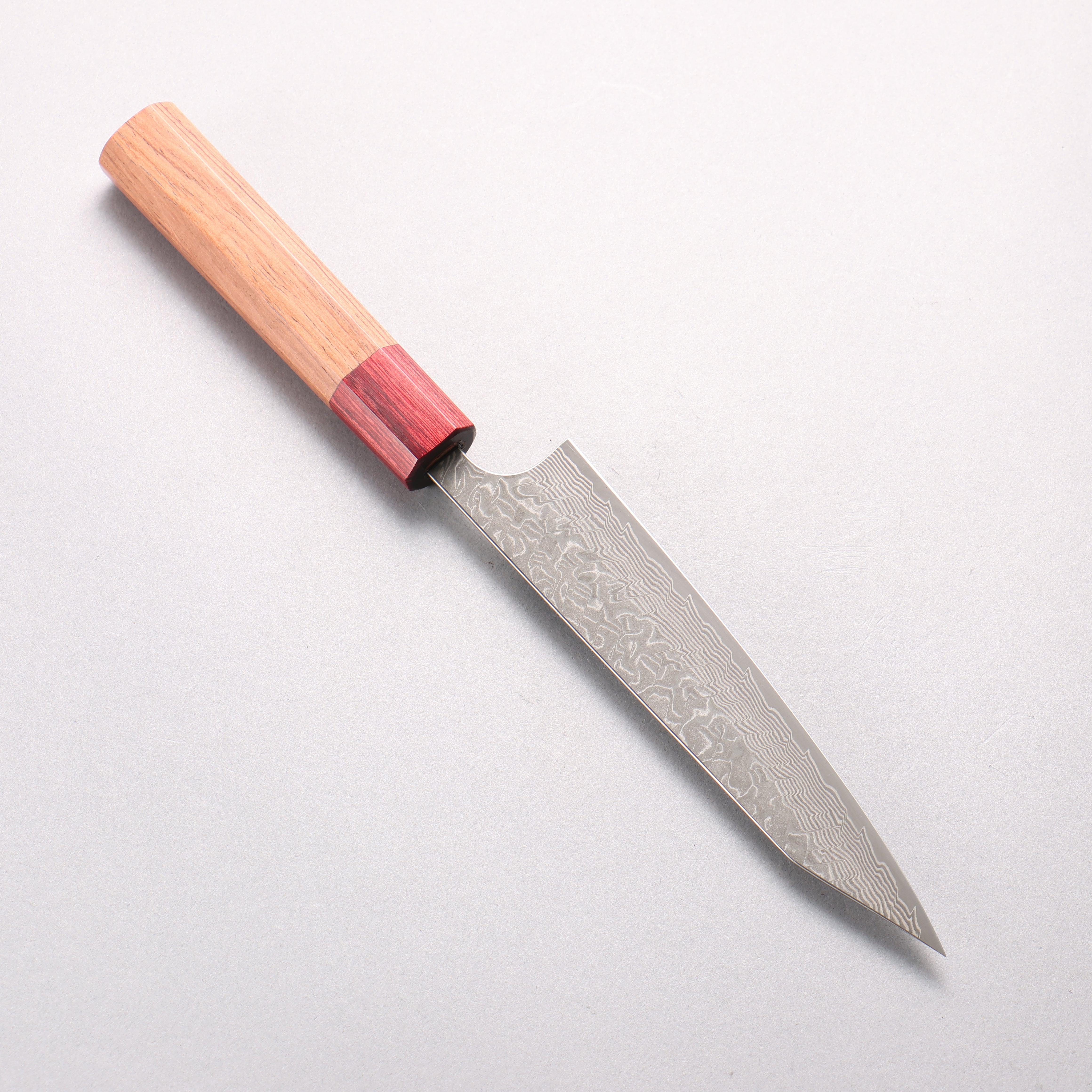 Yoshimi Kato SG2 Black Damascus Kiritsuke Petty-Utility 150mm Honduras (ferrule: Red Pakka wood) Handle - Seisuke Knife