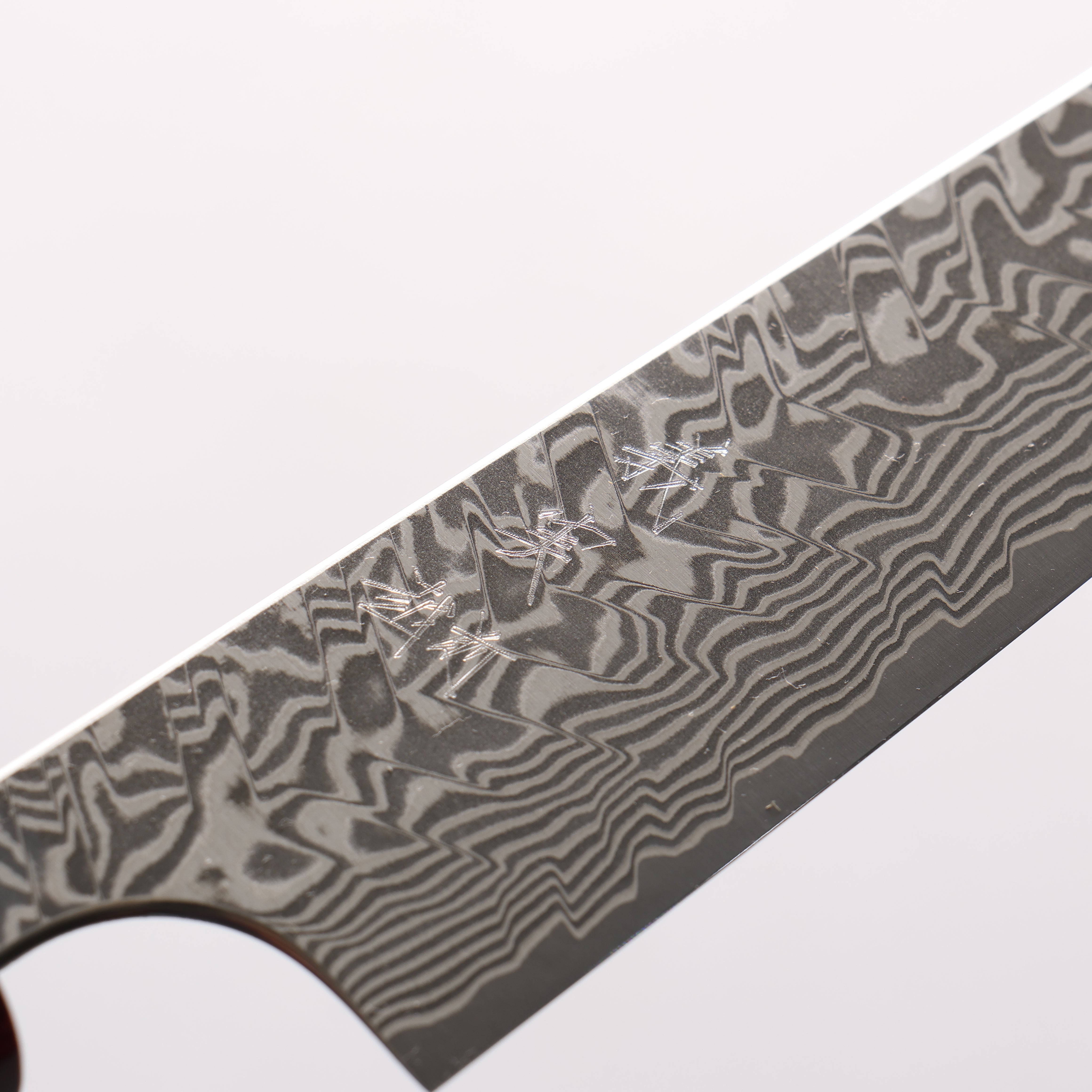 Yoshimi Kato SG2 Black Damascus Kiritsuke Petty-Utility 150mm Honduras (ferrule: Red Pakka wood) Handle - Seisuke Knife