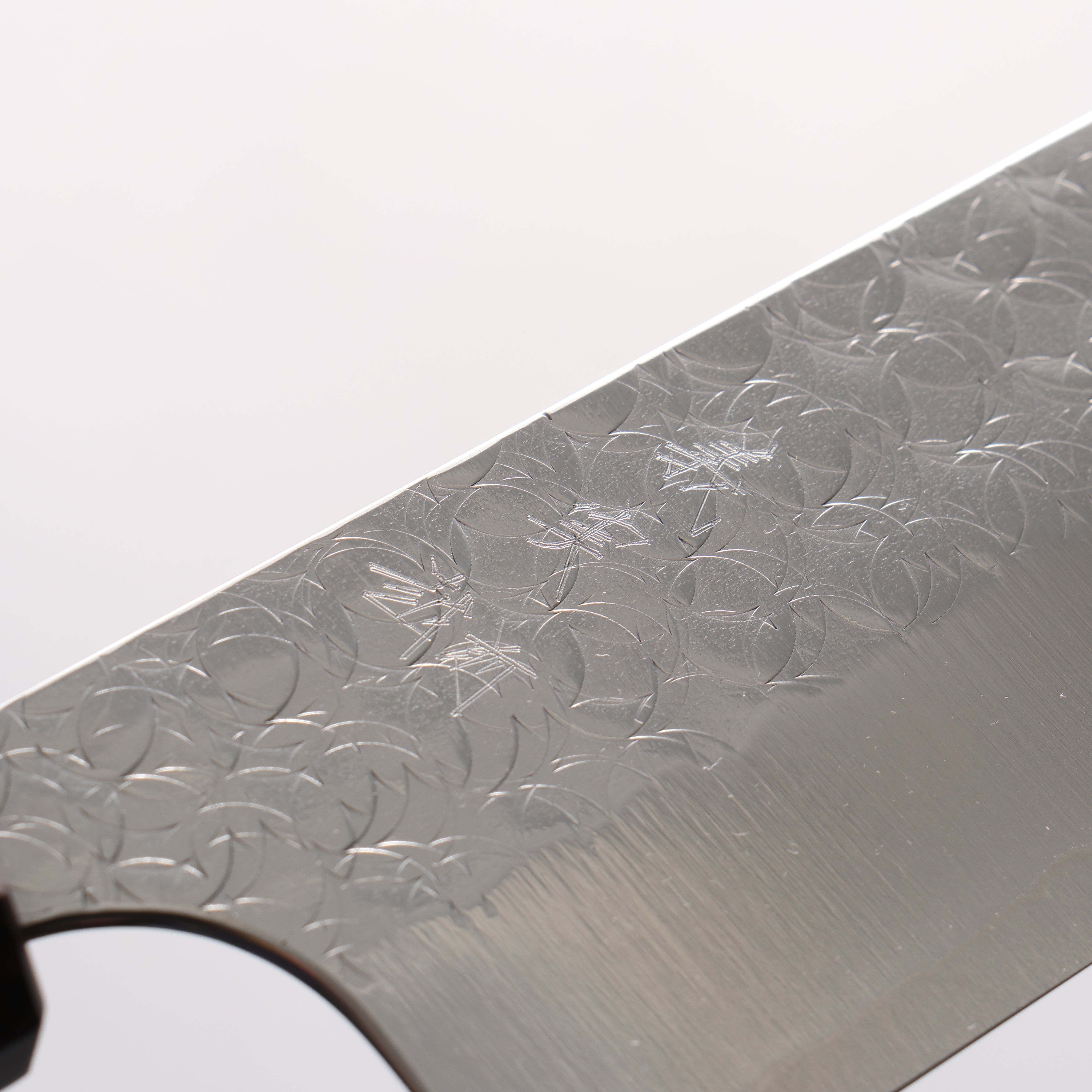 Yoshimi Kato Minamo SG2 Hammered Kiritsuke Gyuto 210mm Rosewood (Red Turquoise Ring) Handle - Seisuke Knife