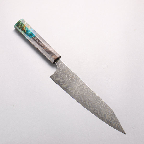 Yoshimi Kato SG2 Black Damascus Kiritsuke Gyuto 210mm Stabilized Birch