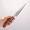 Ryusen Fukakuryu Kai ATS314 63 Layer Damascus Petty-Utility 135mm Stabilized White Birch with White Ring Handle - Slide 5