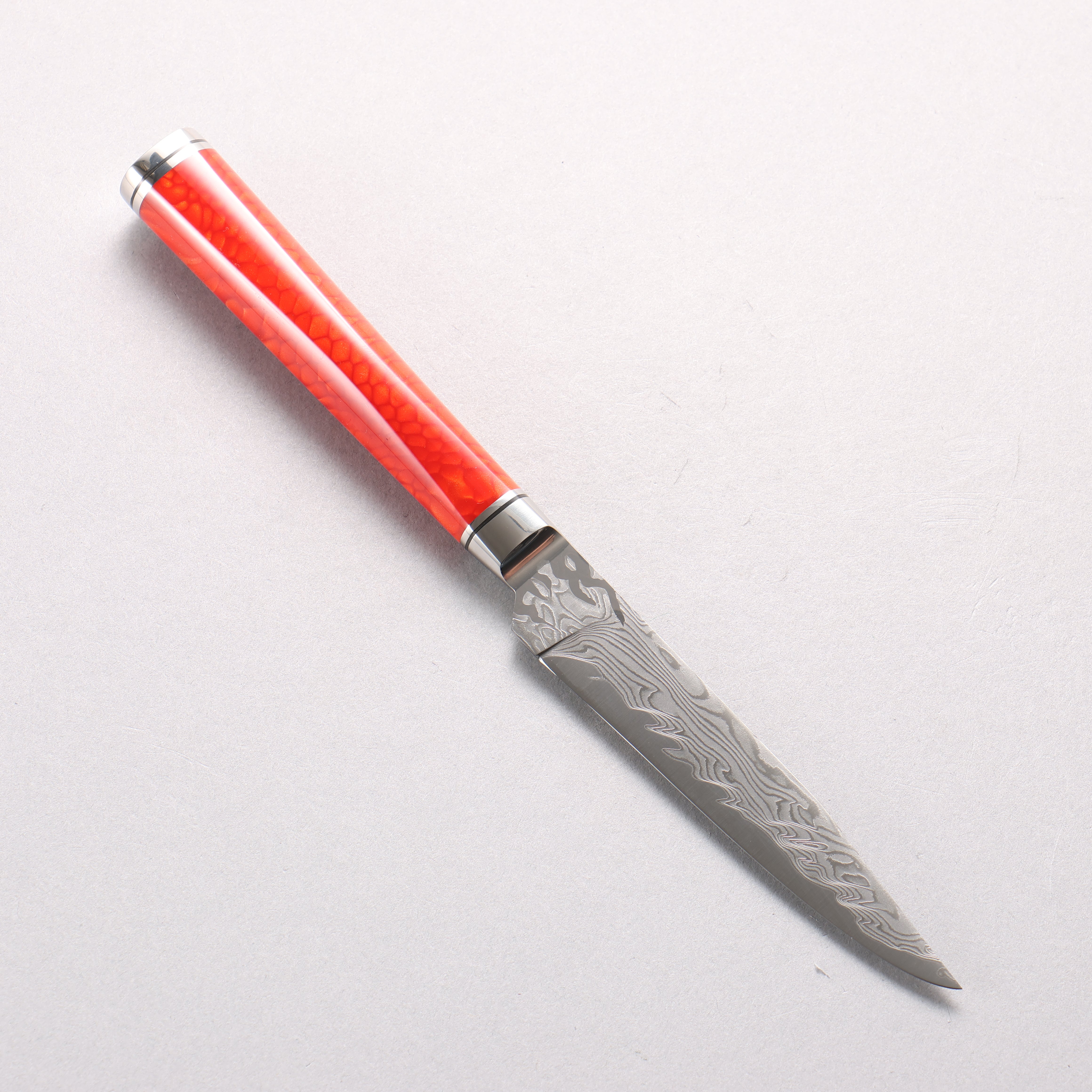 Ryusen SG2 Damascus Steak 100mm Rinka (Red) Handle SK06 - Seisuke Knife