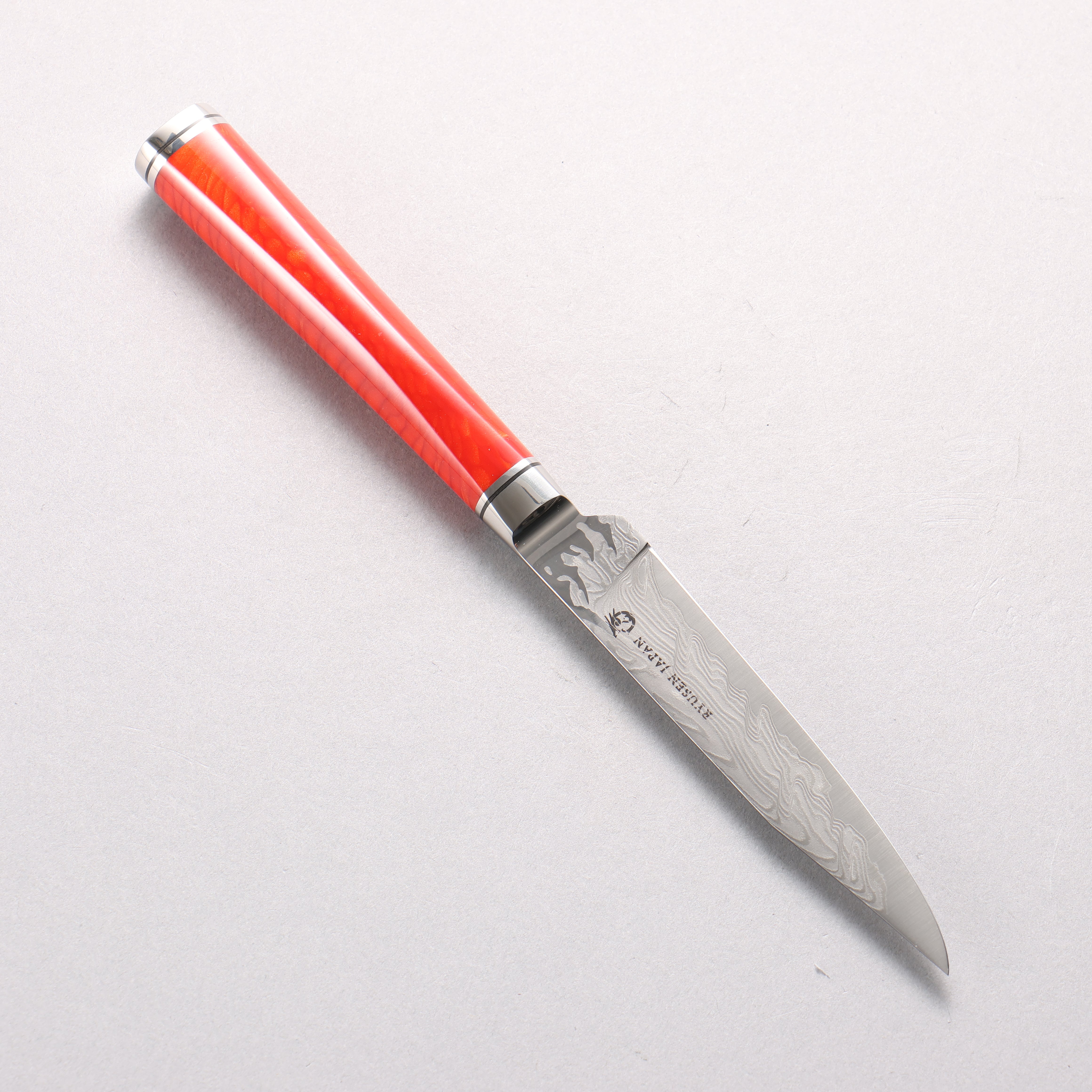 Ryusen SG2 Damascus Steak 100mm Rinka (Red) Handle SK06 - Seisuke Knife