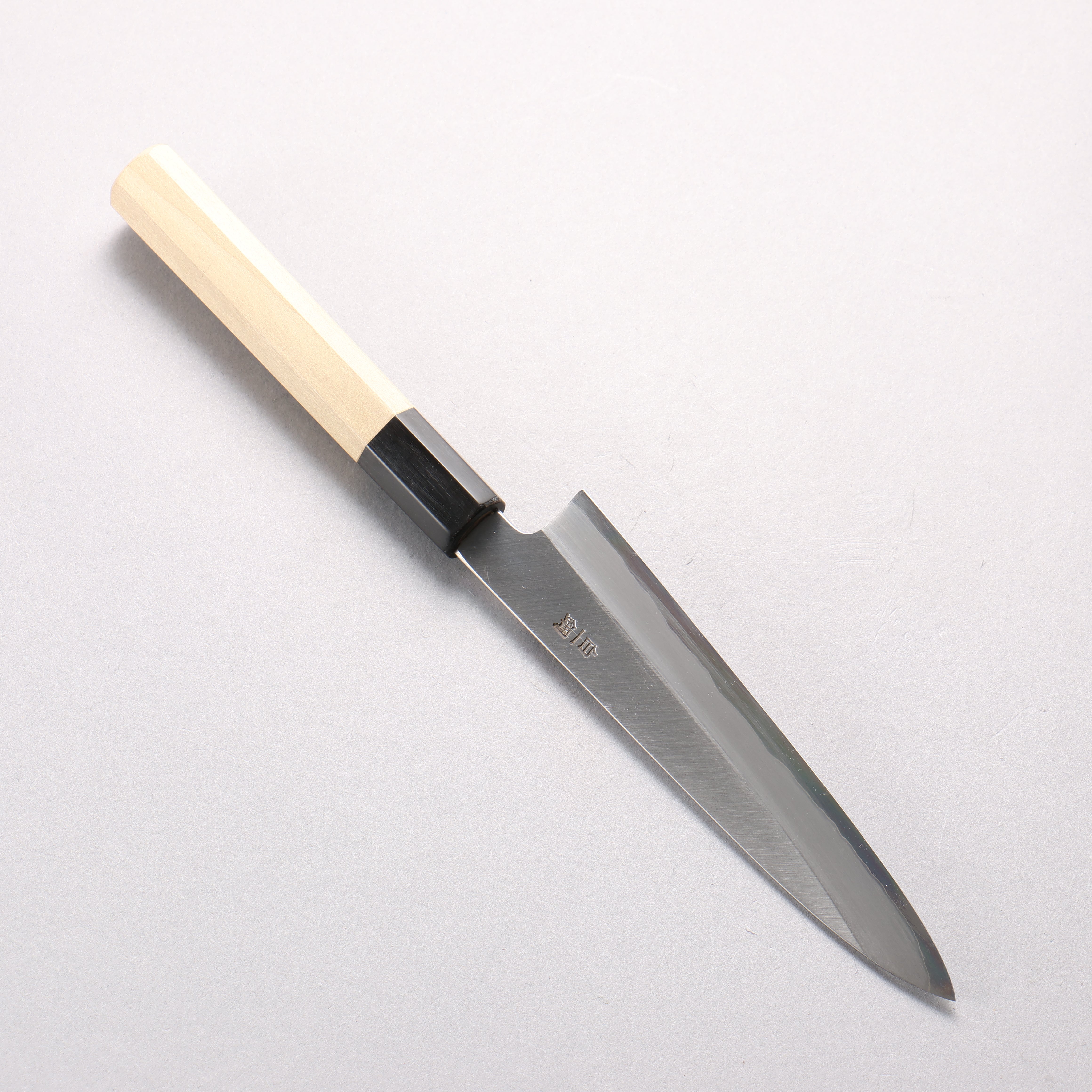 Sakai Kikumori White Steel No.1 Petty-Utility 150mm Magnolia & Water Buffalo Horn Handle - Seisuke Knife