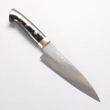  Takeshi Saji Blue Steel No.2 Colored Damascus Gyuto 150mm Black/Brown Corian Handle