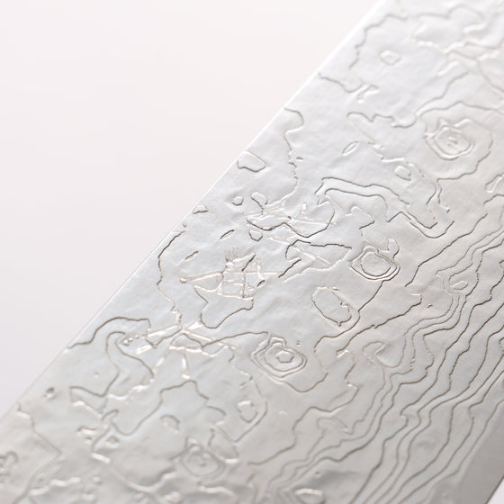 Takeshi Saji SG2 Diamond Finish Damascus Gyuto 240mm White Corian Handle