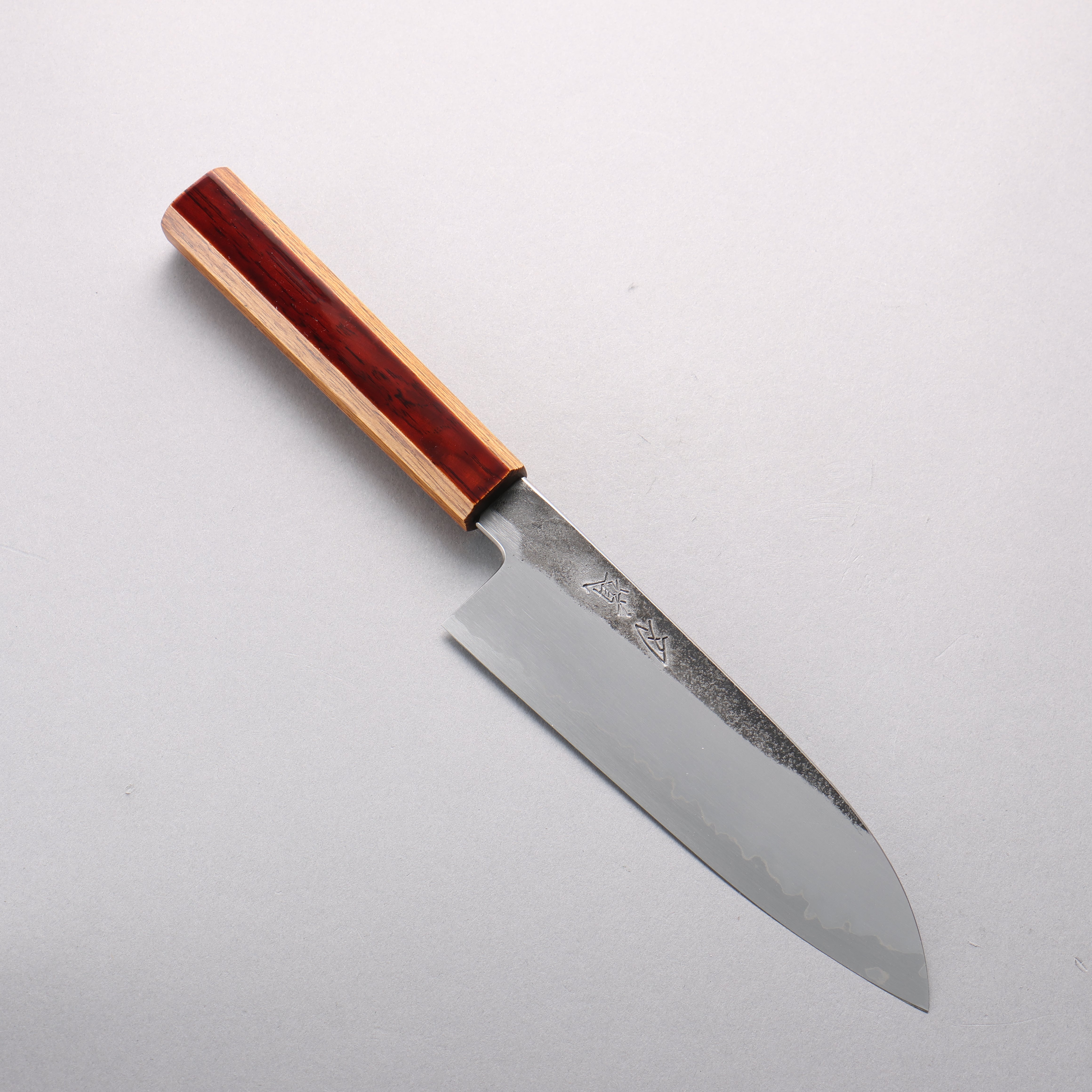 Hado Kirisame White Steel No.1 Santoku 180mm Kijiro-nuri Lacquered Handle - Seisuke Knife