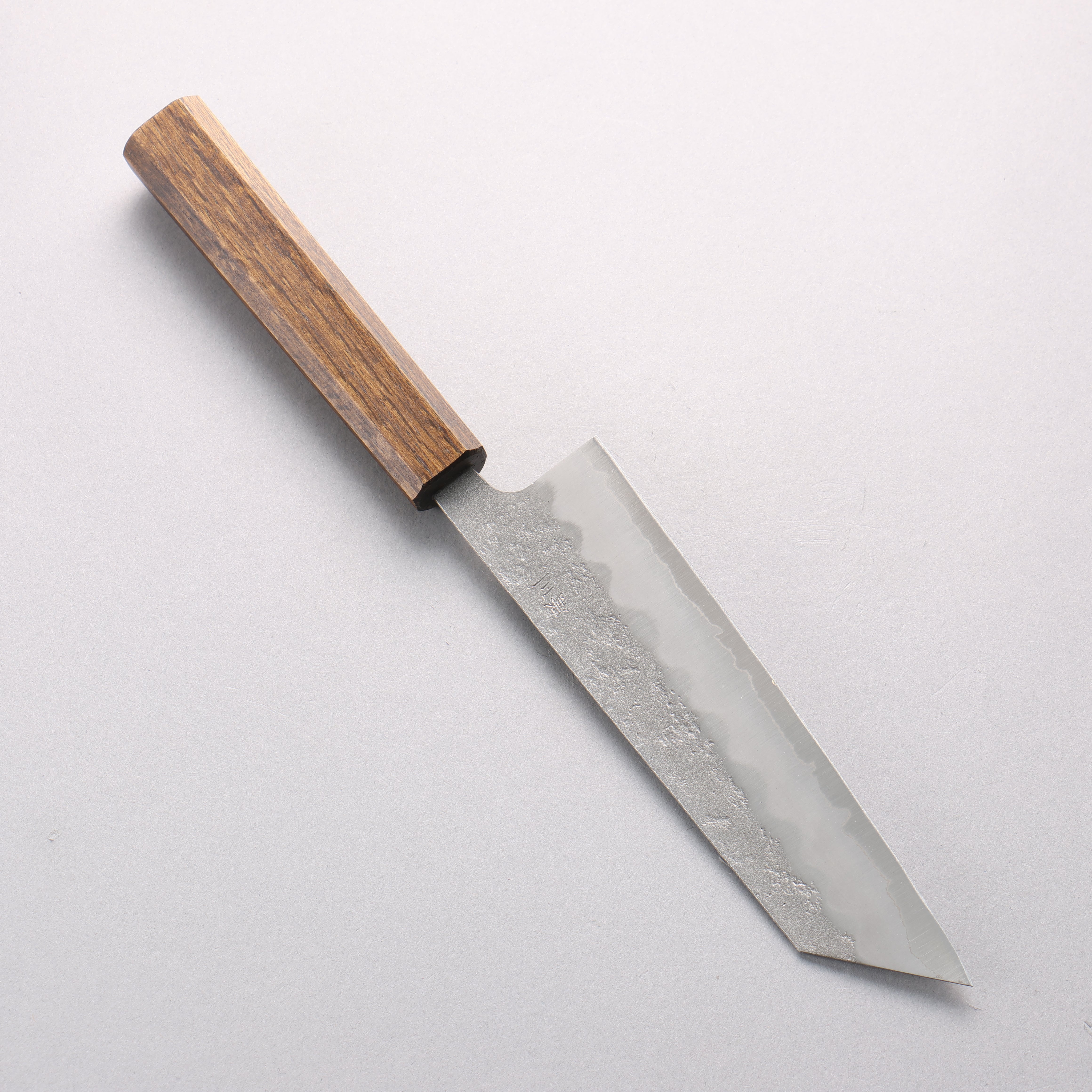 Oul Silver Steel No.3 Nashiji Bunka 170mm Oak (Baikoku / Soot Black) Handle - Seisuke Knife